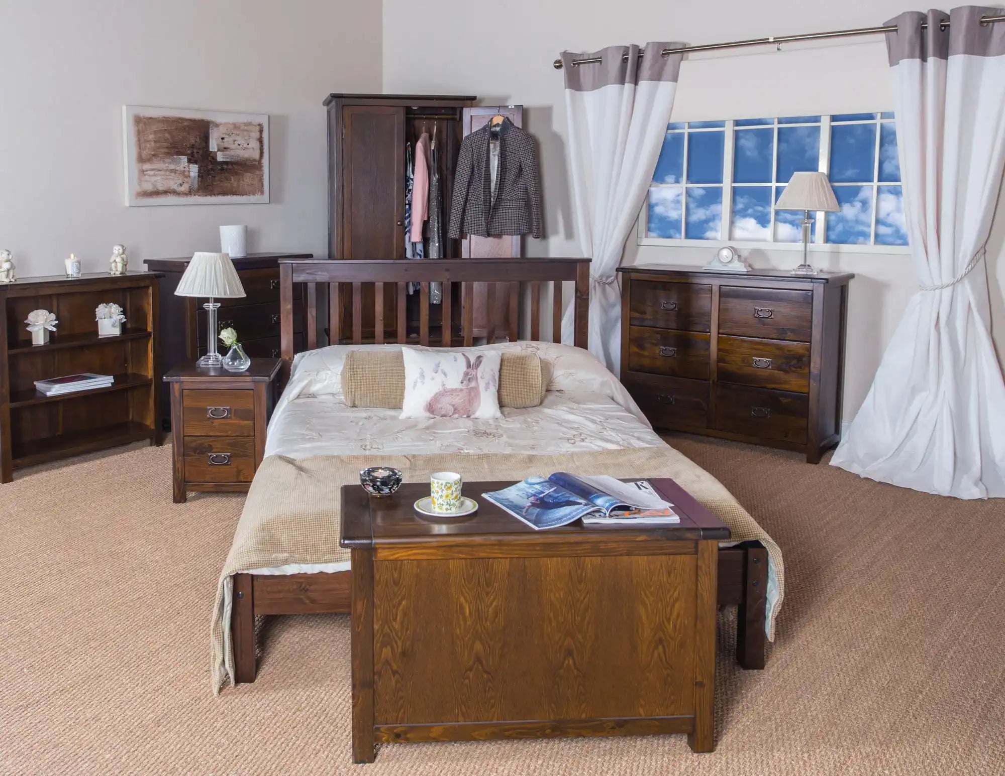 Boston Dark Wood - Price Crash Furniture