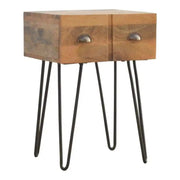 1 Drawer Bedside With Iron Base - Price Crash Furniture