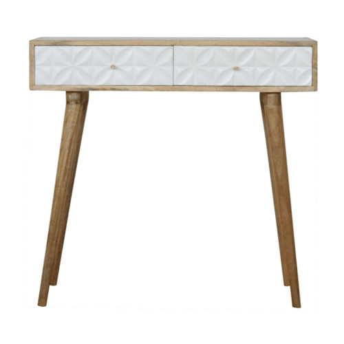 Petal Carved Console Table