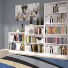 4 You Medium Wide Bookcase In Pearl White - Price Crash Furniture