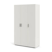 Pepe Wardrobe with 3 Doors in White Woodgrain