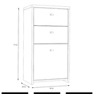 Best Chest Storage Cabinet 2 Drawers 1 Door In Artisan Oak/White - Price Crash Furniture