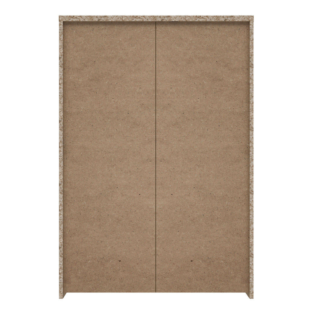 Best Chest Storage Cabinet with 6 Doors in Artisan Oak/White - Price Crash Furniture