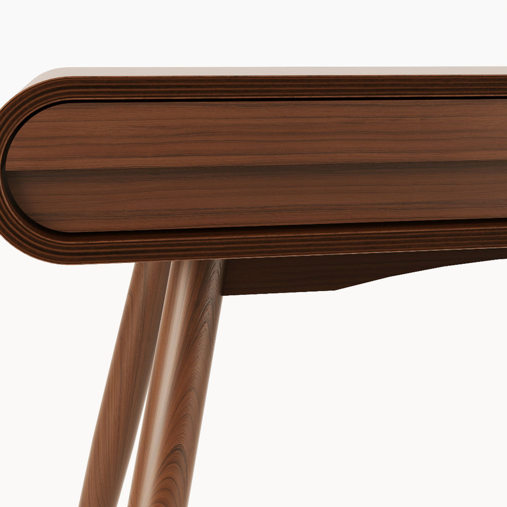 PC810 San Francisco Drawer Desk - walnut - Price Crash Furniture