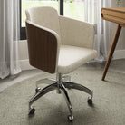 PC812 San Francisco Fabric Office Chair in Walnut - Price Crash Furniture