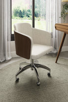 PC812 San Francisco Fabric Office Chair in Walnut - Price Crash Furniture