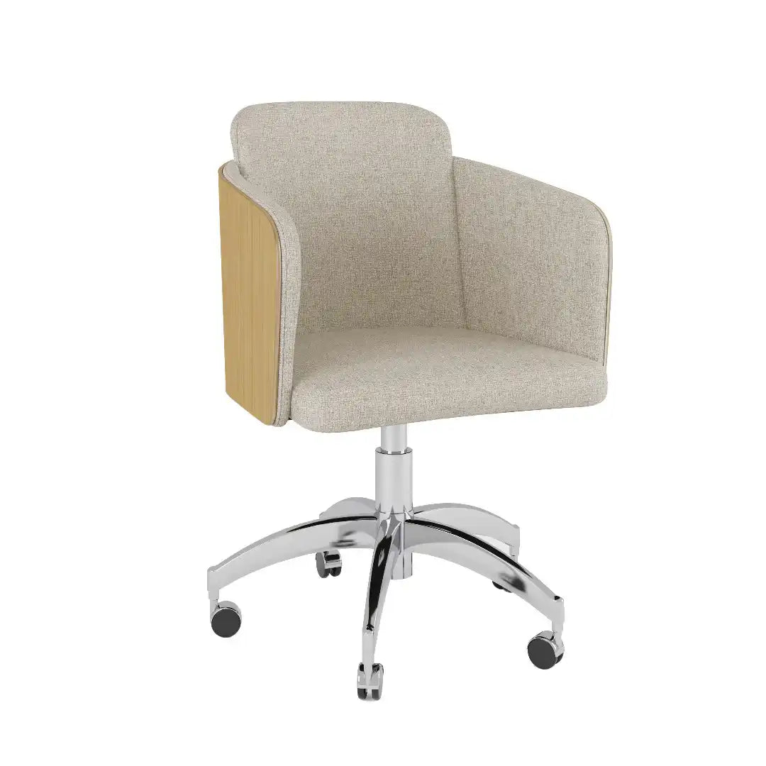 PC812 San Francisco Fabric Office Chair in Oak - Price Crash Furniture
