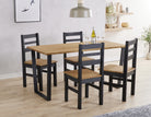 Large dining table + 4 chair Set, 1xTXTB3 + 2xCRB107 - Price Crash Furniture