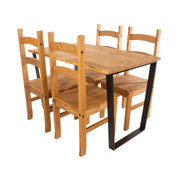 Large dining table + 4 chair Set, 1xTXTB3 + 2xCR105 - Price Crash Furniture