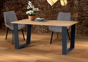 Large dining table + 6 chair Set, 1xTXTB3 + 3xCR105 - Price Crash Furniture