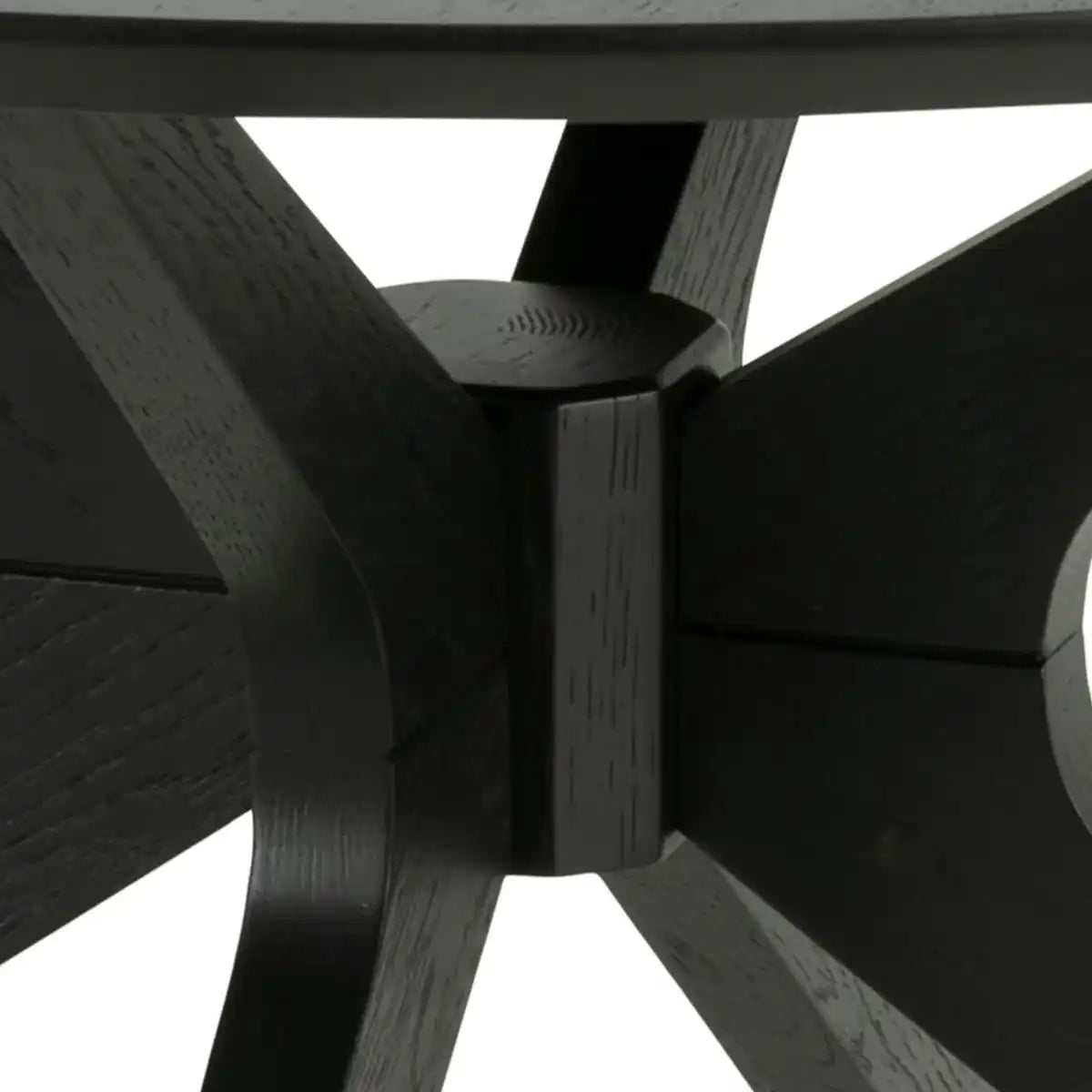 I_Duncan Round Coffee Table In Black 80x45cm
