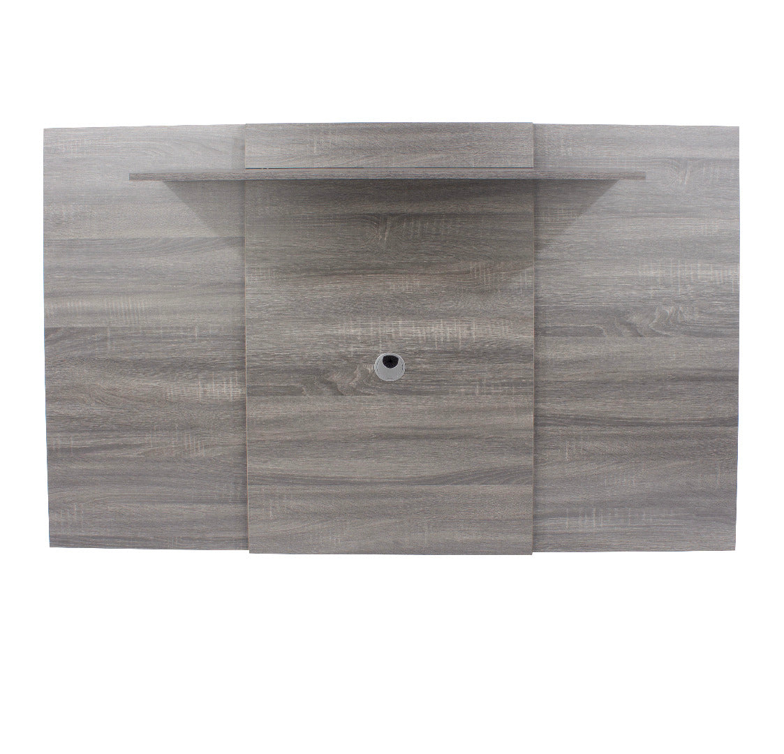 Lido extendable fixed TV wall panel, grey oak effect - Price Crash Furniture