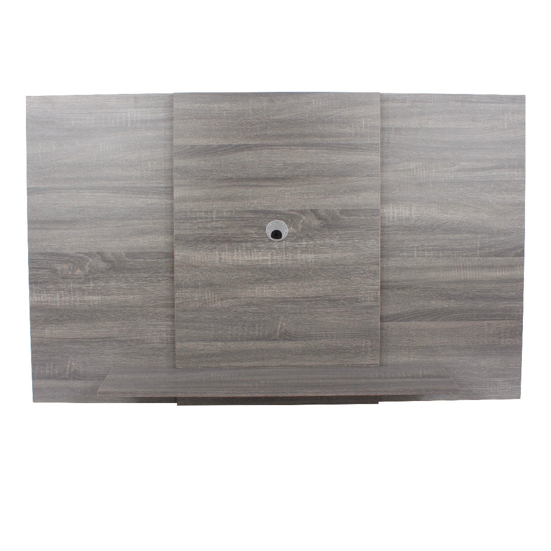 Lido extendable fixed TV wall panel, grey oak effect - Price Crash Furniture