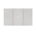 Lido extendable fixed TV wall panel, gloss white - Price Crash Furniture