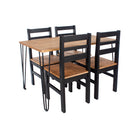 Core Augusta Table and Chair Set: 1xAGTB2+2xCRB107 (pair) - Price Crash Furniture