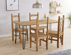 Core Augusta large dining table + 4 chair Set, 1xAGTB3 + 2xCR105 (pairs) - Price Crash Furniture