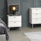 Core Augusta Curve 2 drawer bedside cabinet - Price Crash Furniture