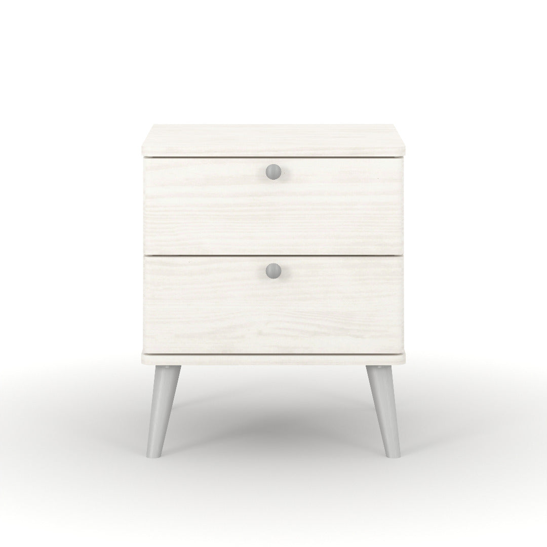 Core Augusta Curve 2 drawer bedside cabinet - Price Crash Furniture