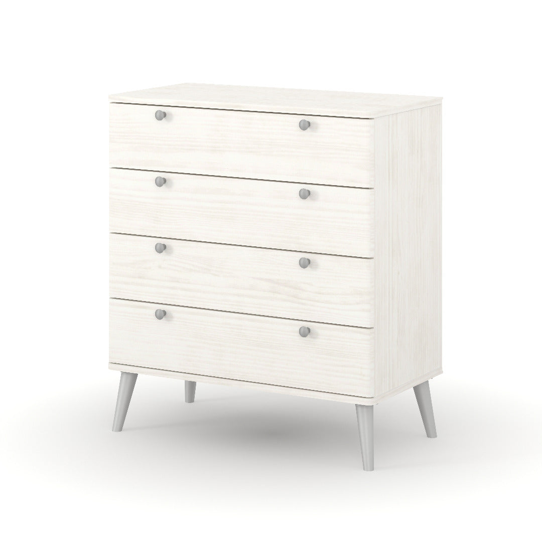 Core Augusta Curve 4 drawer chest of drawers - Price Crash Furniture