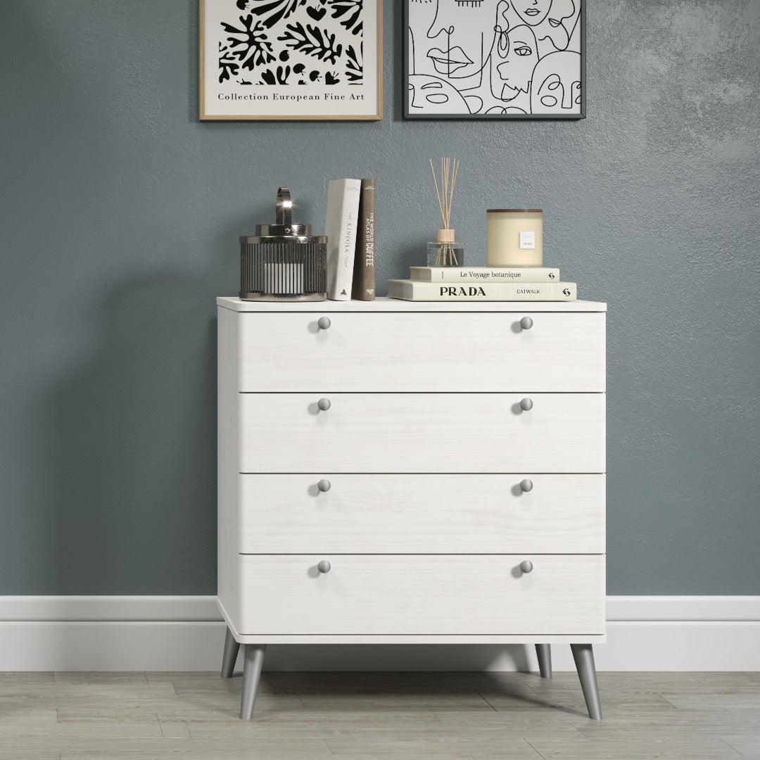 Core Augusta Curve 4 drawer chest of drawers - Price Crash Furniture