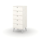 Core Augusta Curve 5 drawer narrow chest - Price Crash Furniture