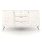 Core Augusta Curve medium sideboard with 2 doors, 3 drawers - Price Crash Furniture