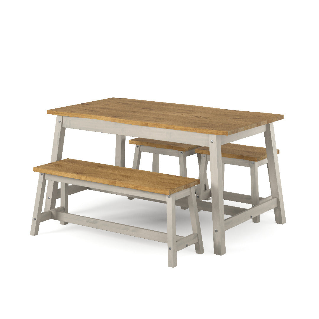 Corona Grey Dining Table - live edge large dining table - Price Crash Furniture