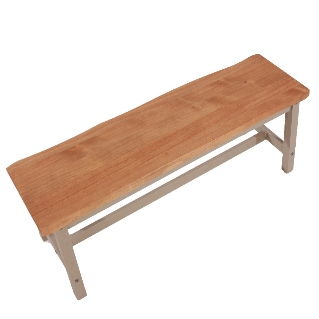 Corona Grey Bench seat - live edge large dining bench - Price Crash Furniture