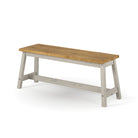 Corona Grey Bench seat - live edge large dining bench - Price Crash Furniture