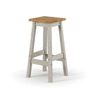 Corona Grey Stool - live edge high breakfast stools (pair) - Price Crash Furniture