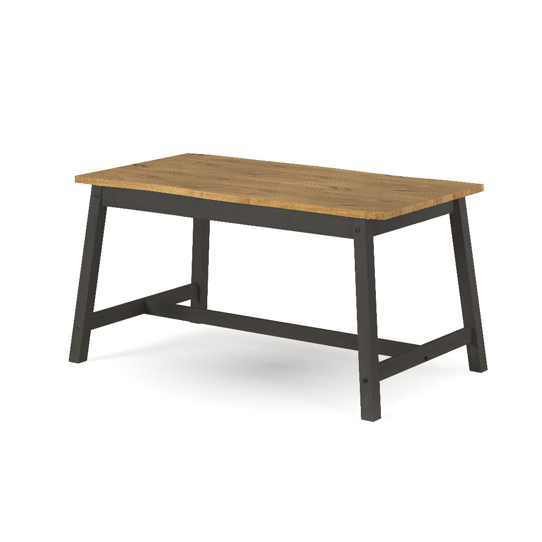 Corona Black Dining Table - live edge large dining table - Price Crash Furniture