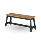 Corona Black Bench seat - live edge large dining bench - Price Crash Furniture