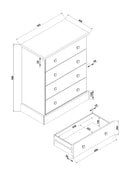 Cotswold 4 drawer chest of drawers - Price Crash Furniture