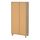 Ikast China Cabinet 2 Doors in Jackson Hickory and White - Price Crash Furniture