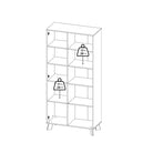 Ikast China Cabinet 2 Doors in Jackson Hickory and White - Price Crash Furniture