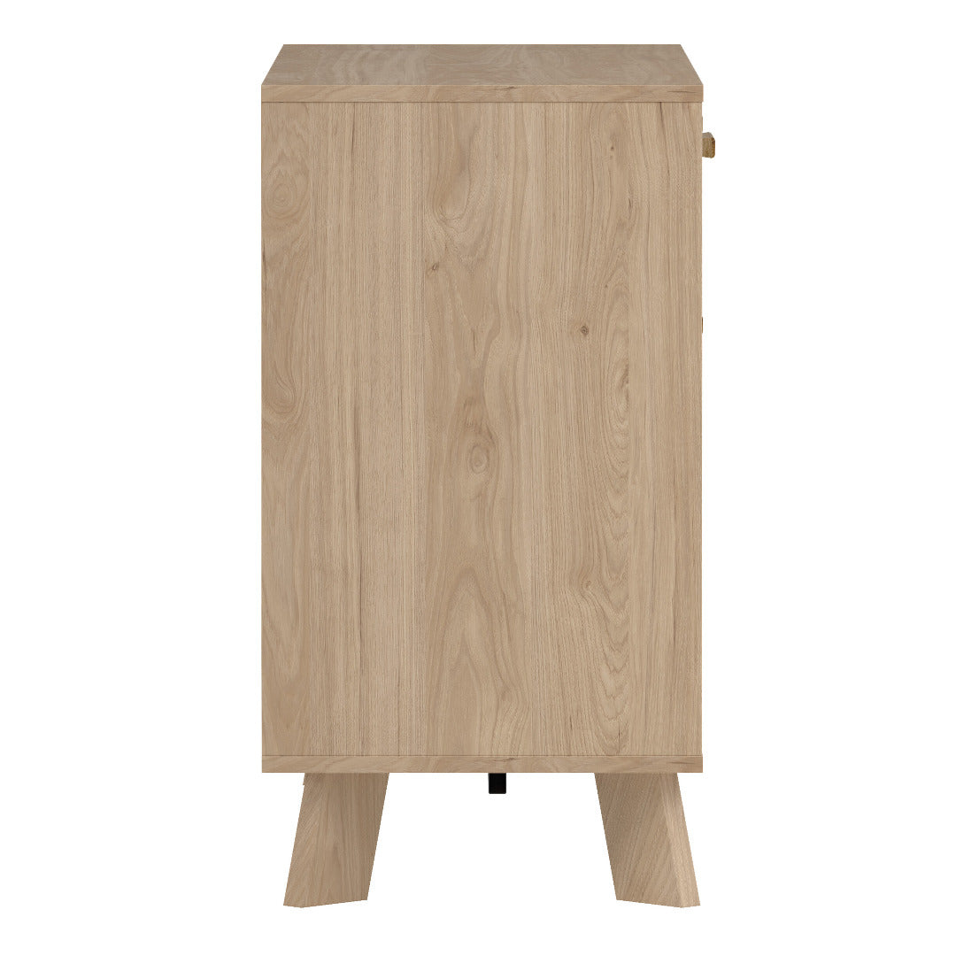 Ikast Sideboard 2 Doors + 1 Drawer in Jackson Hickory and White - Price Crash Furniture