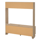 Ikast TV-Wall Unit with 2 Sliding Doors in Jackson Hickory and White - Price Crash Furniture