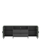 Arundel TV Cabinet 2 Door 2 Drawer 173cm wide 65cm High in Green/Grey - Price Crash Furniture