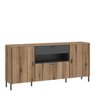 Arundel Sideboard 2 Door 1 Flap 1 Drawer in Oak/Grey - Price Crash Furniture