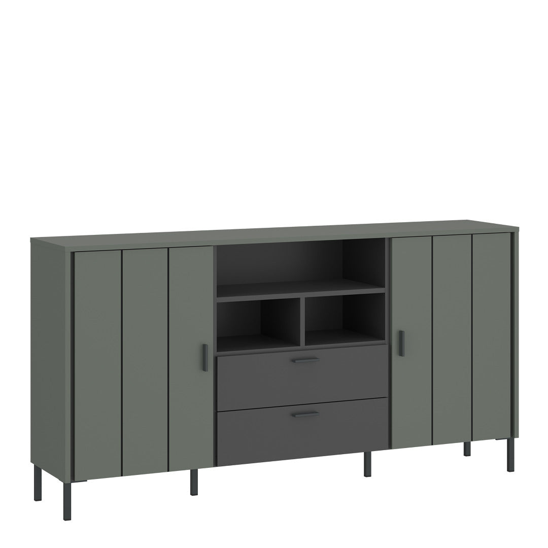 Arundel Sideboard 2 Door 2 Drawer in Green/Grey - Price Crash Furniture