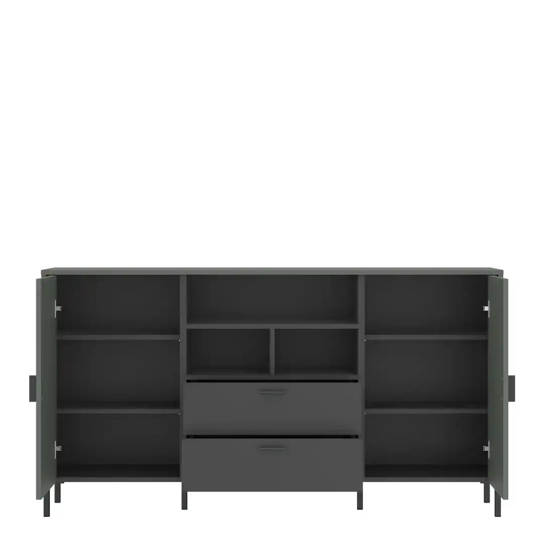 Arundel Sideboard 2 Door 2 Drawer in Green/Grey - Price Crash Furniture