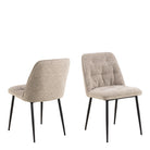 Brooke Dining Chair in Monza Beige (set of 2) - Price Crash Furniture