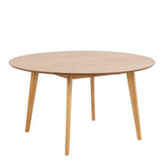 Roxby Round Dining Table in Oak 140x76cm - Price Crash Furniture