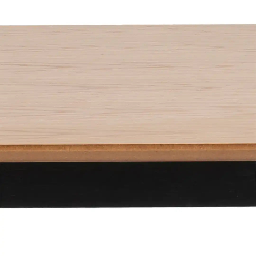 Roxby Dining Table in Oak & Black - Price Crash Furniture