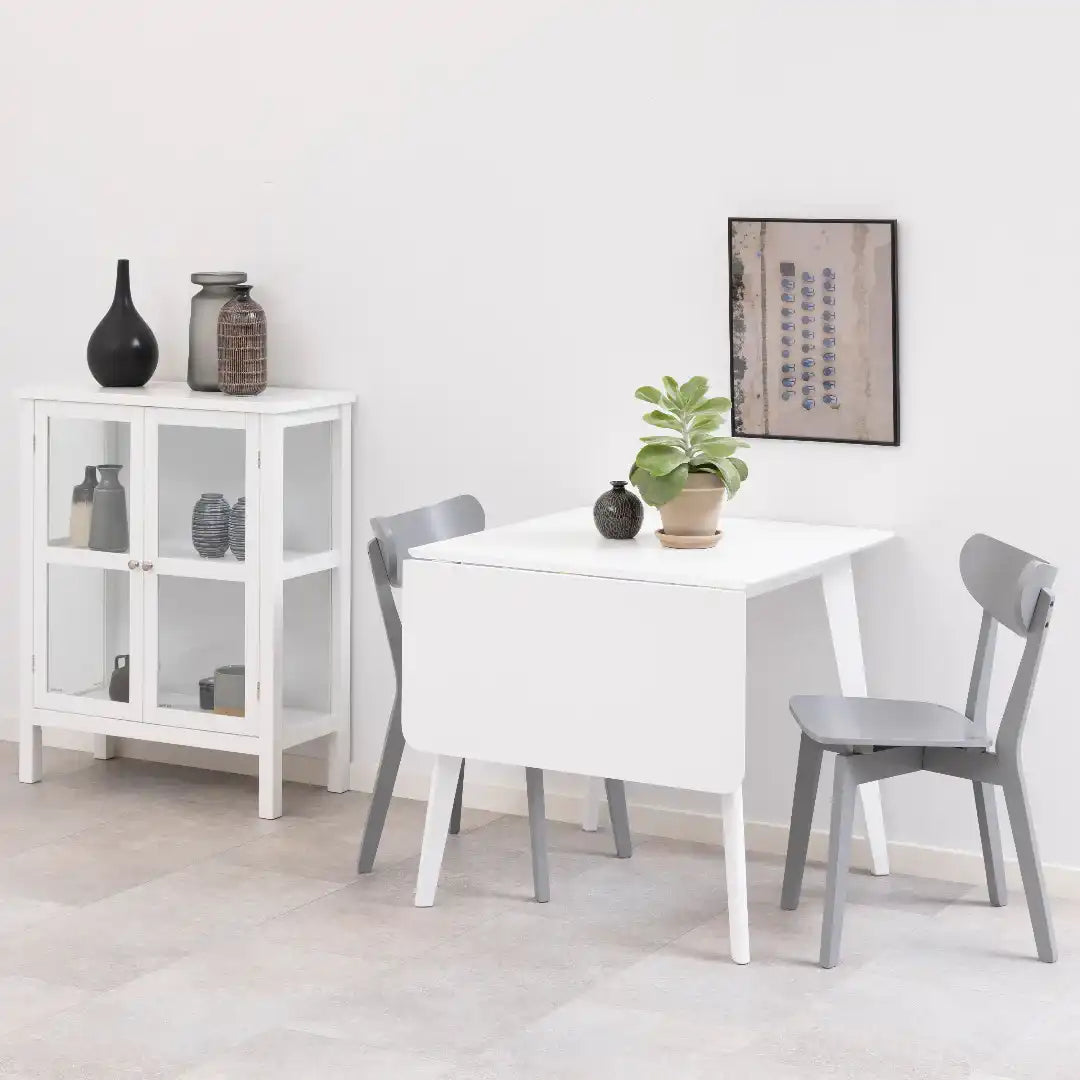 Roxby Square Dining Table in White - Price Crash Furniture