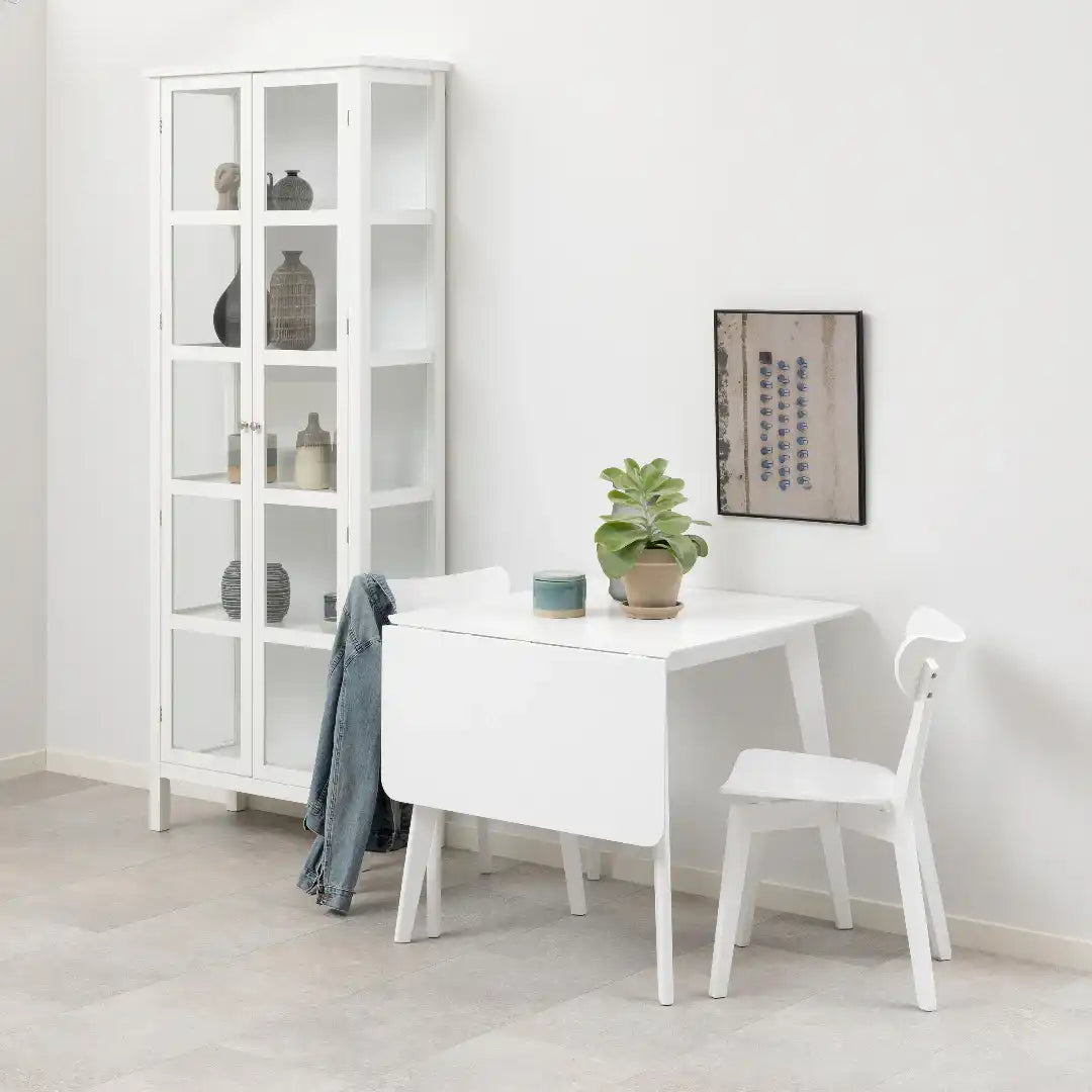 Roxby Square Dining Table in White - Price Crash Furniture