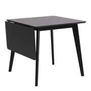 Roxby Extending Dining Table 80-120cm in Black - Price Crash Furniture