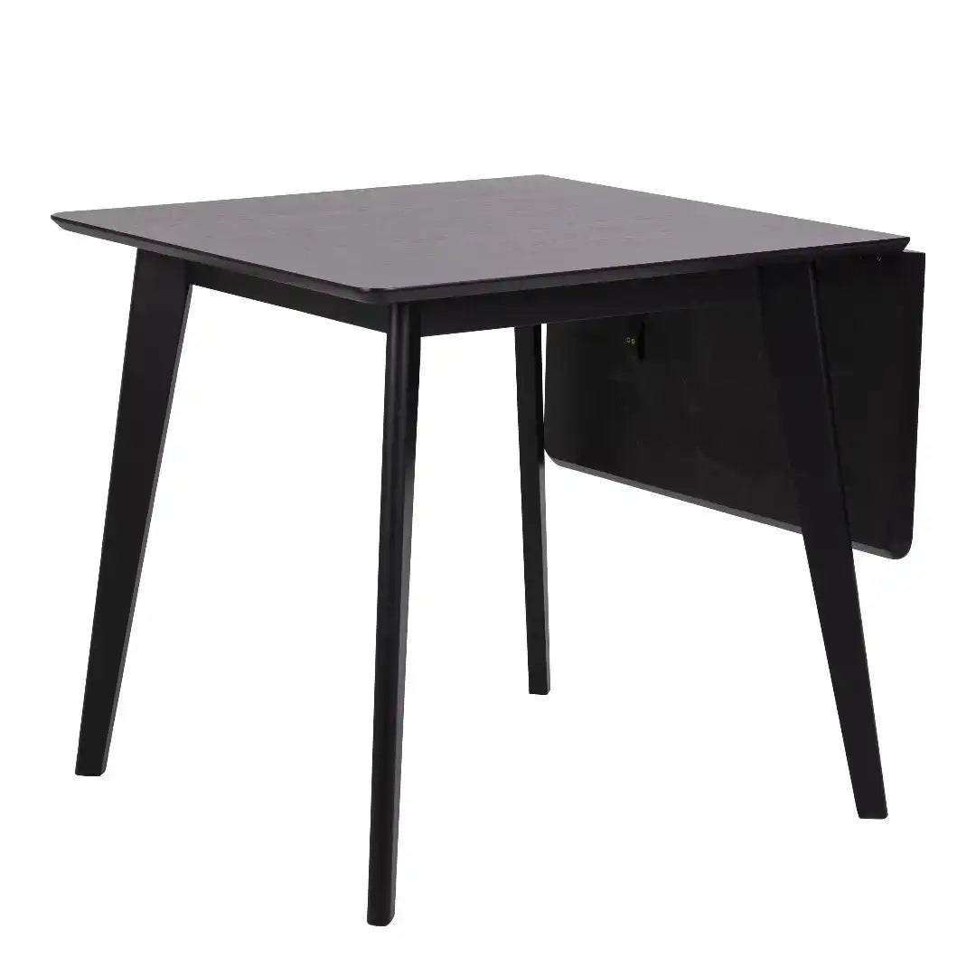 Roxby Extending Dining Table 80-120cm in Black - Price Crash Furniture