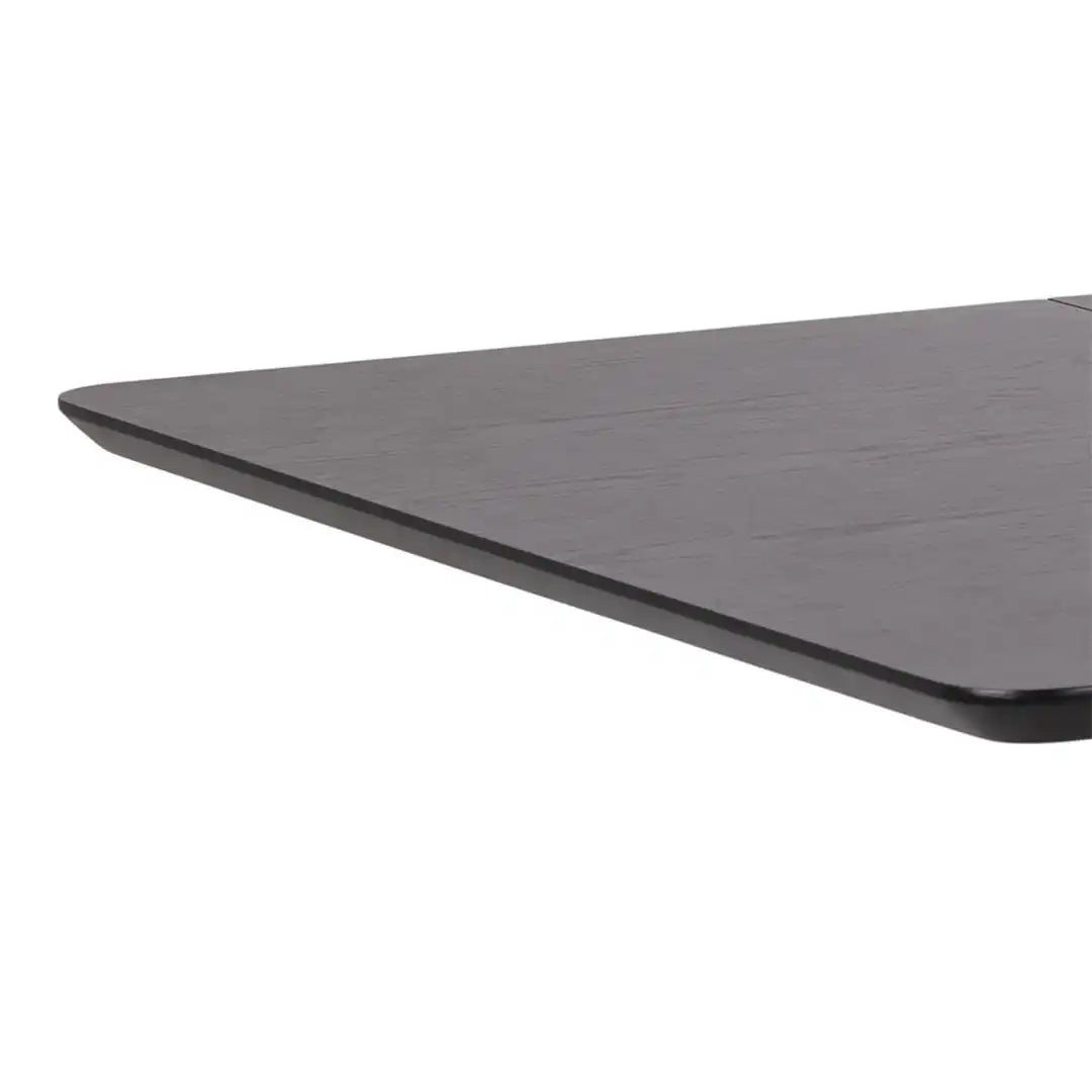 Roxby Extending Dining Table 80-120cm in Black - Price Crash Furniture