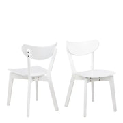 Roxby Dining Chair in White Set of 2 - Price Crash Furniture
